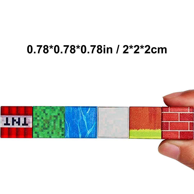 "Colorful Pixel Magnetic Cube Bricks - Unleash your creativity with customizable magnetic building blocks, perfect for gamers and creative builders. Ideal for all ages, these vibrant cubes enhance imaginative play and design."