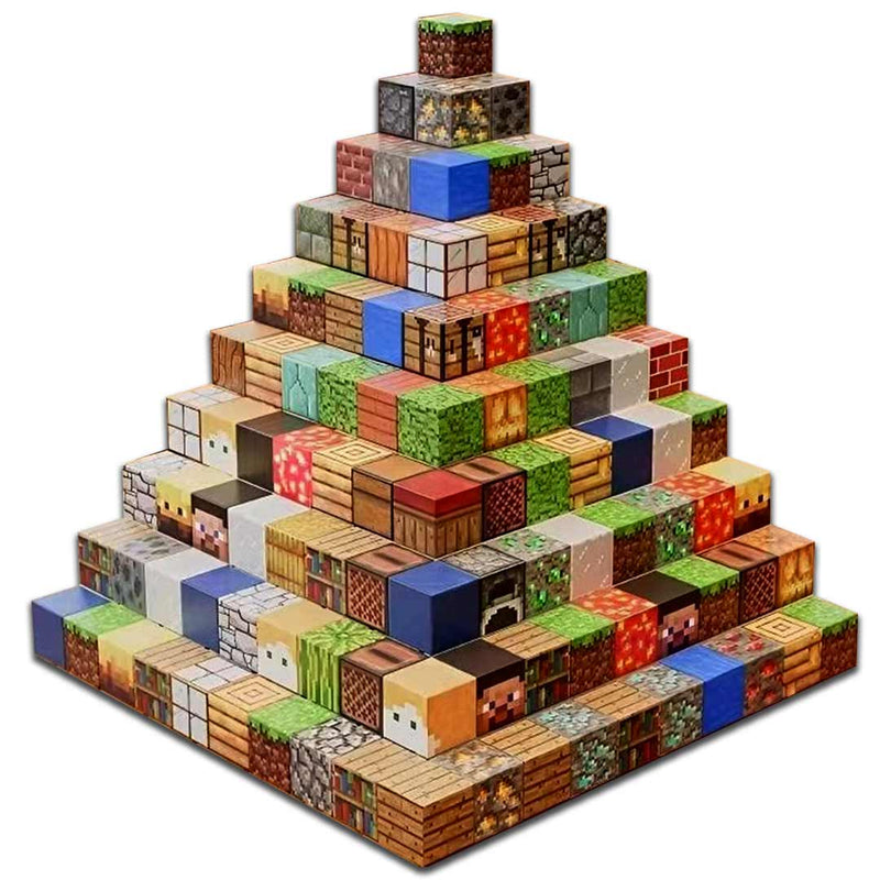 "Colorful Pixel Magnetic Cube Bricks - Unleash your creativity with customizable magnetic building blocks, perfect for gamers and creative builders. Ideal for all ages, these vibrant cubes enhance imaginative play and design."