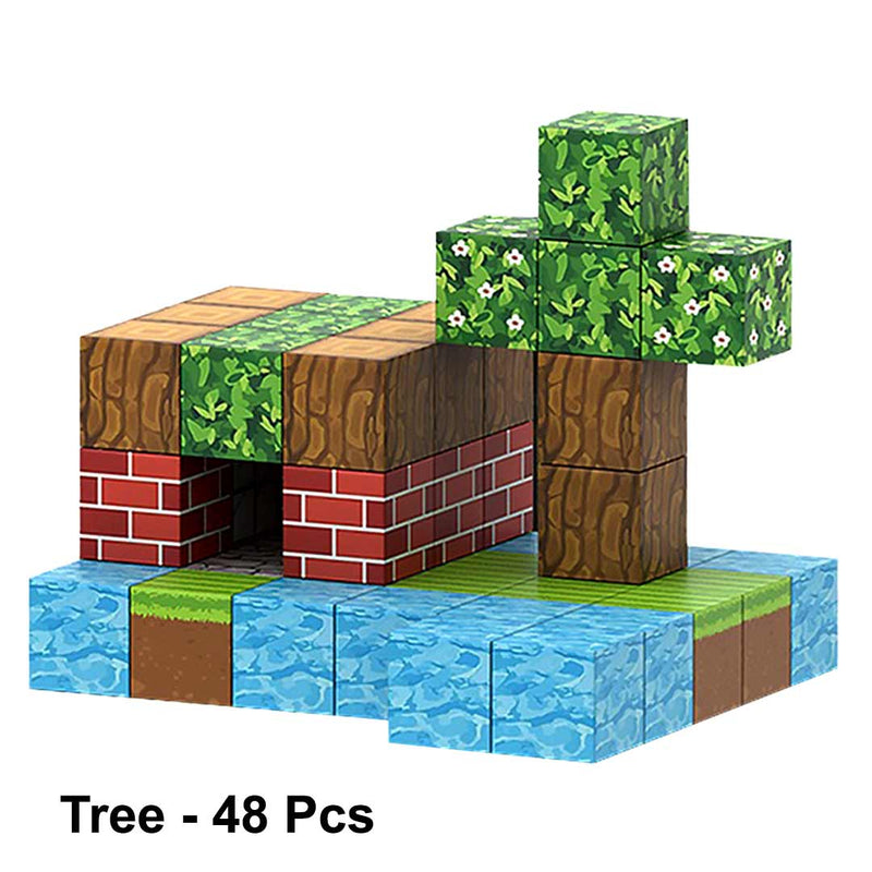 "Colorful Pixel Magnetic Cube Bricks - Unleash your creativity with customizable magnetic building blocks, perfect for gamers and creative builders. Ideal for all ages, these vibrant cubes enhance imaginative play and design."