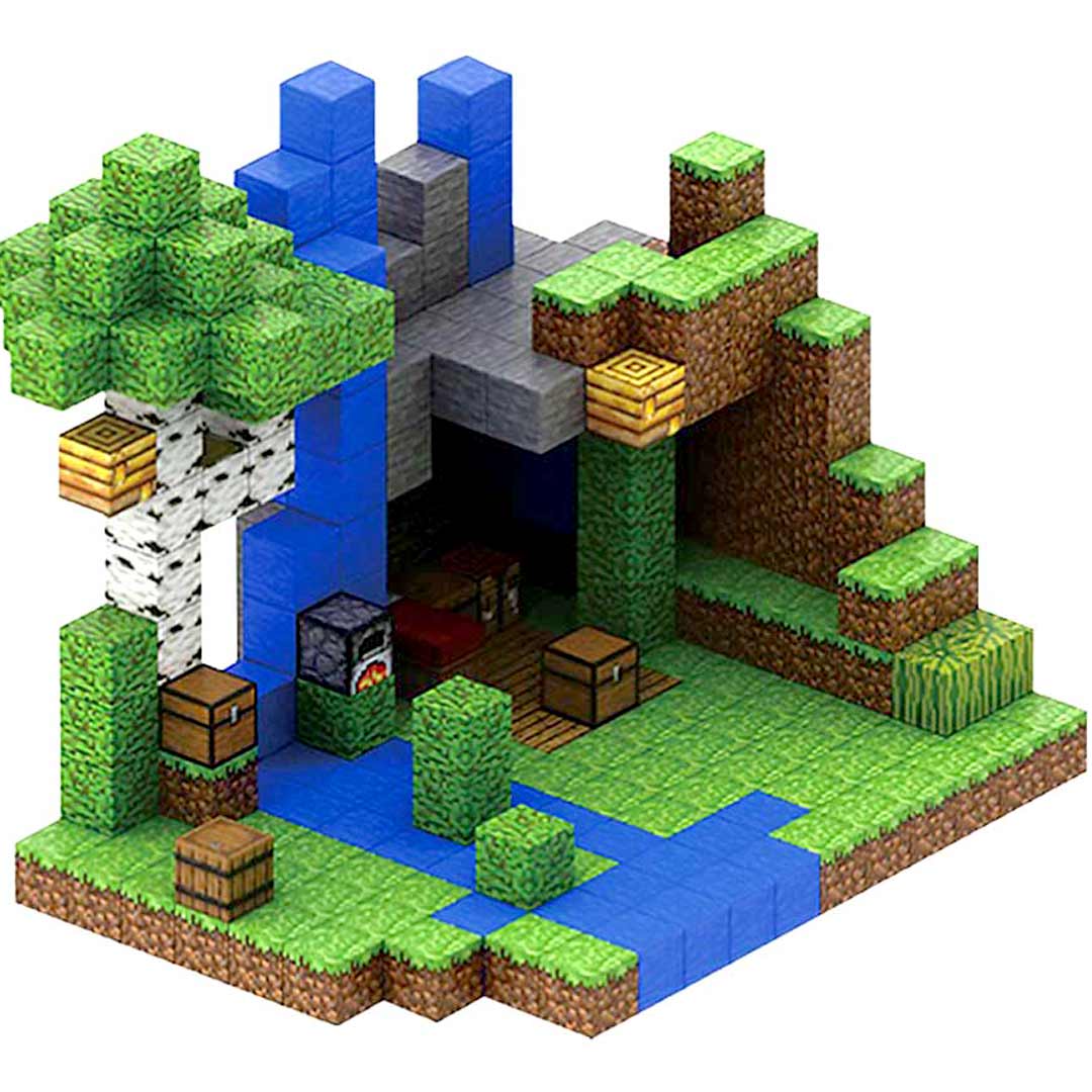 "Colorful Pixel Magnetic Cube Bricks - Unleash your creativity with customizable magnetic building blocks, perfect for gamers and creative builders. Ideal for all ages, these vibrant cubes enhance imaginative play and design."