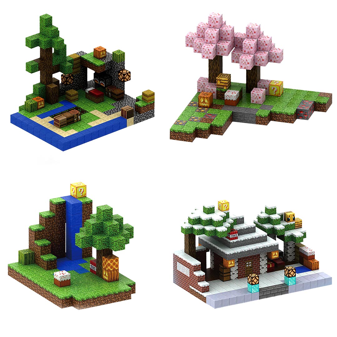 "Colorful Pixel Magnetic Cube Bricks - Unleash your creativity with customizable magnetic building blocks, perfect for gamers and creative builders. Ideal for all ages, these vibrant cubes enhance imaginative play and design."