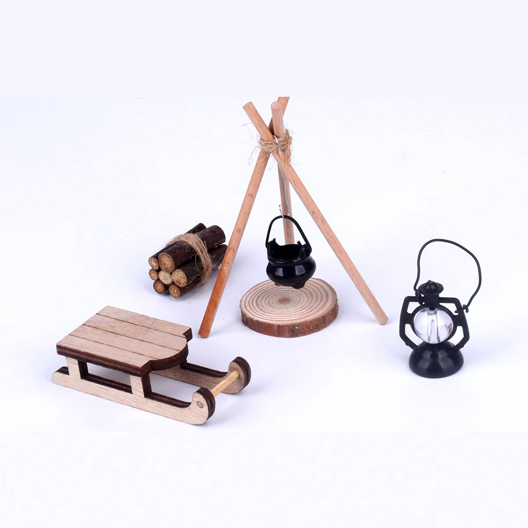 Mini Dollhouse Accessories – Handcrafted Furniture, Tools & More