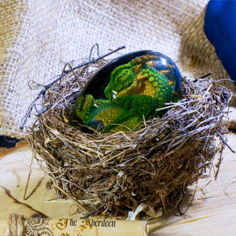 Handmade Crystal Resin Lava Dragon Egg with Base – Perfect Gift for Kids, Christmas, and Back to School