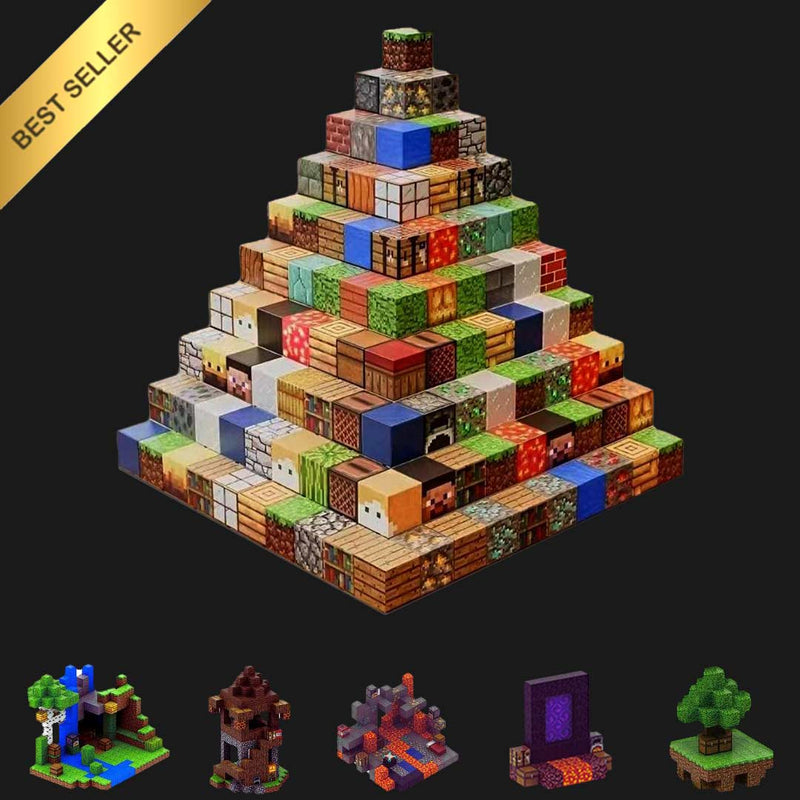 "Colorful Pixel Magnetic Cube Bricks - Unleash your creativity with customizable magnetic building blocks, perfect for gamers and creative builders. Ideal for all ages, these vibrant cubes enhance imaginative play and design."