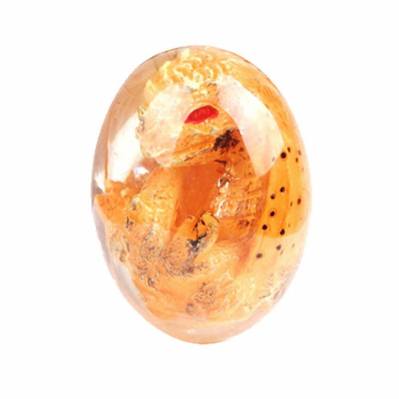 Handmade Crystal Resin Lava Dragon Egg with Base – Perfect Gift for Kids, Christmas, and Back to School